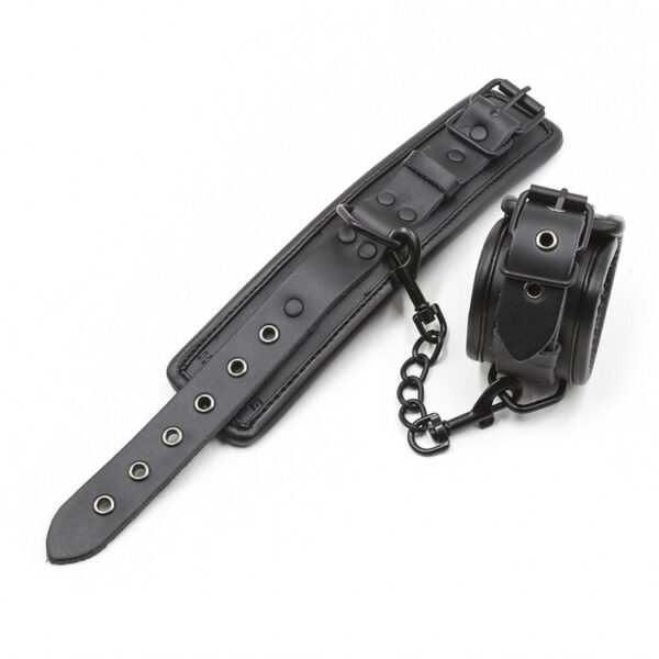 Blackout Padded Leather Cuffs - Image 4