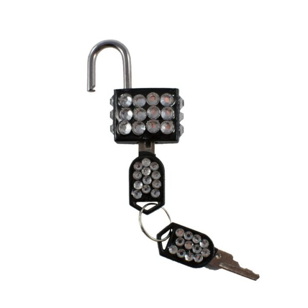 White Crystal Padlock