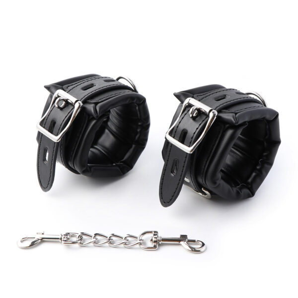 6-Piece Locking Leather Restraint Kit - Image 2