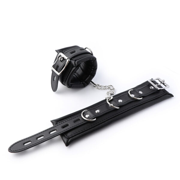 6-Piece Locking Leather Restraint Kit - Image 3