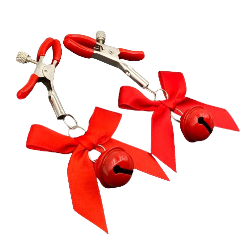 Adjustable Nipple Clamp Bells (Red/Black)